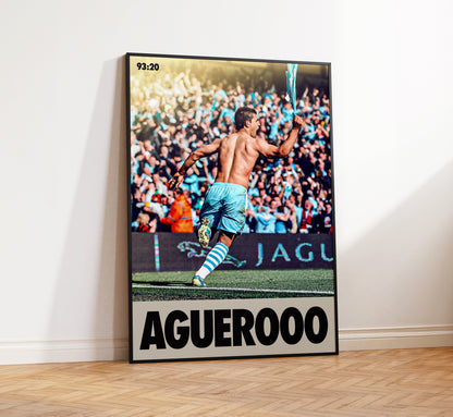 Manchester City 'Aguerooo' Poster