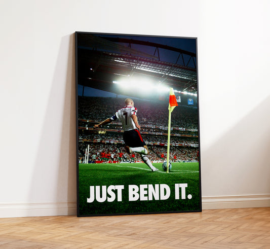 David Beckham 'Just Bend It' Poster