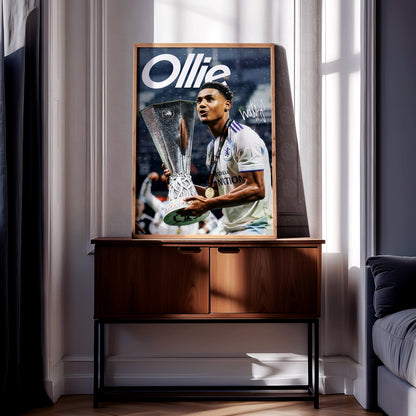 Ollie Watkins 'UEL Champion' Poster