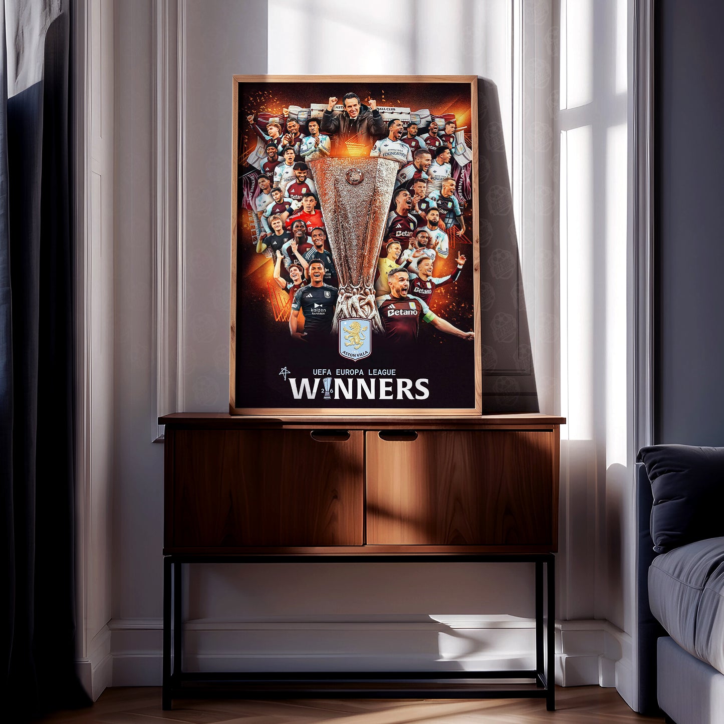 Aston Villa 'UEL Champions' Poster