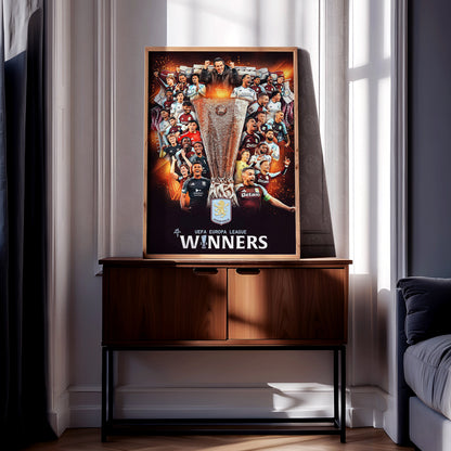 Aston Villa 'UEL Champions' Poster
