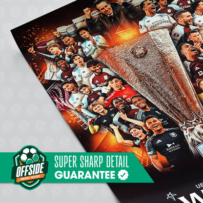 Aston Villa 'UEL Champions' Poster