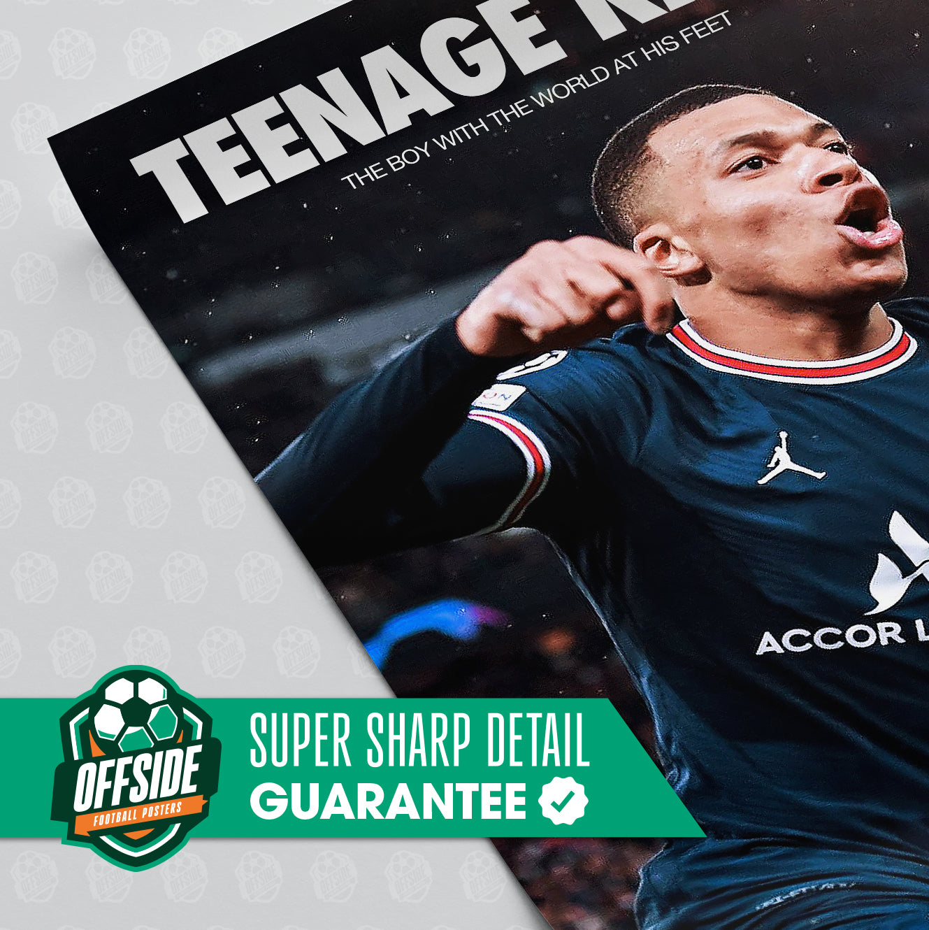 Kylian Mbappe 'Teenage Kicks' Poster