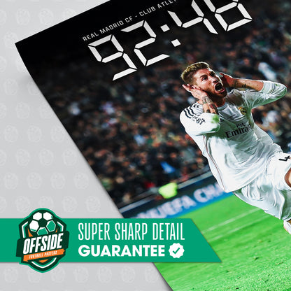 Sergio Ramos '92:48' Poster
