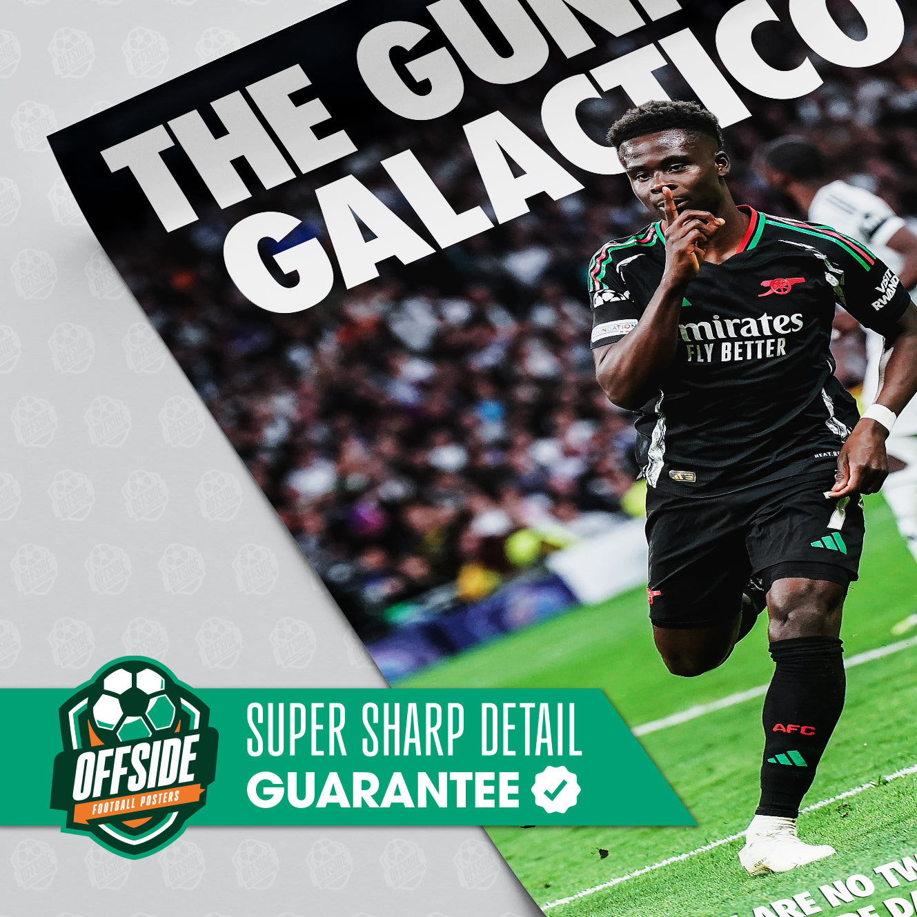 Bukayo Saka 'Gunner Galactico' Poster