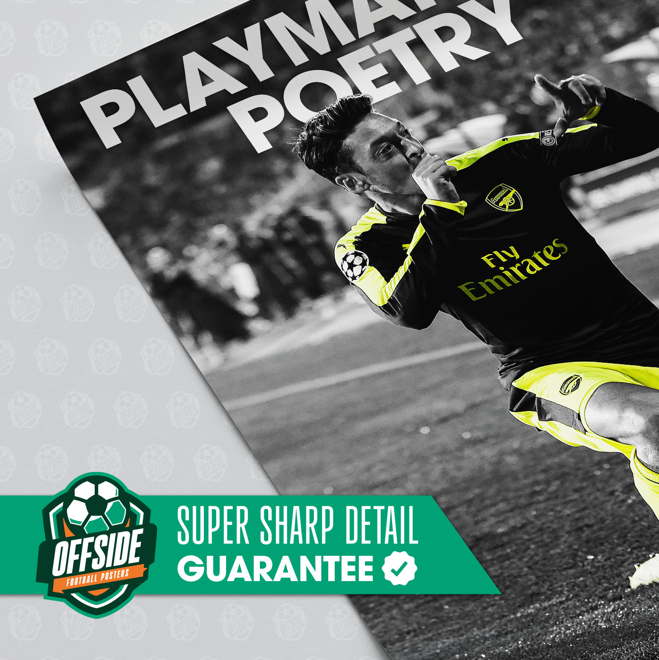 Mesut Ozil 'Playmaking Poetry' Poster