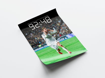 Sergio Ramos '92:48' Poster