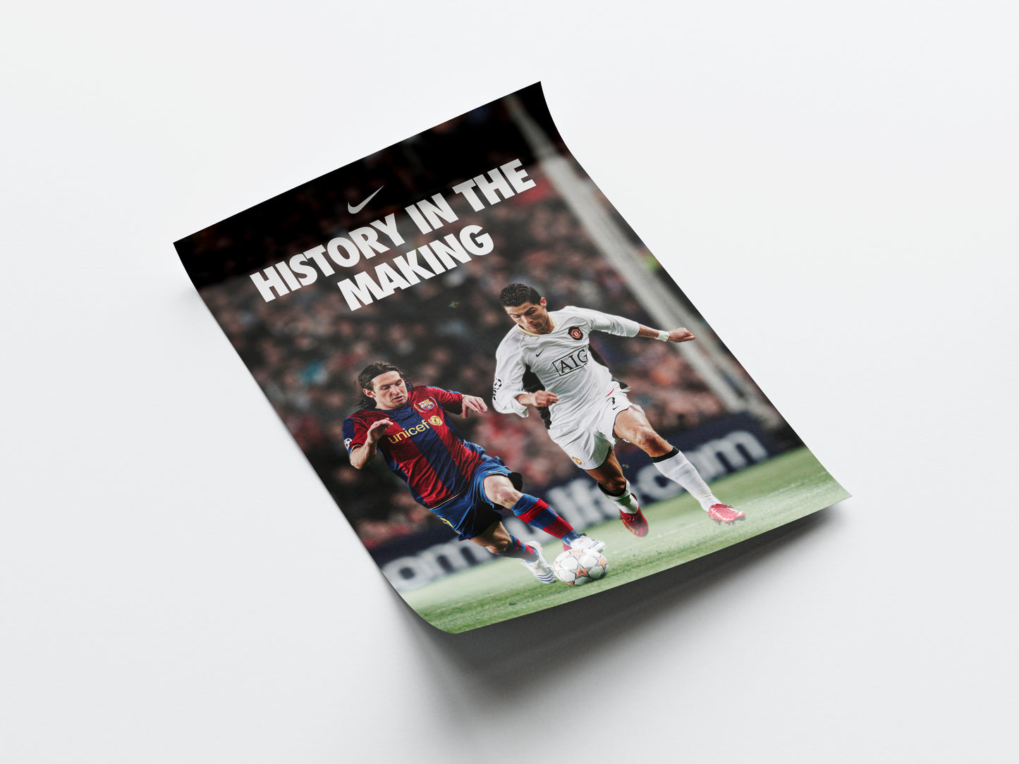 Messi & Ronaldo 'History In The Making' Poster