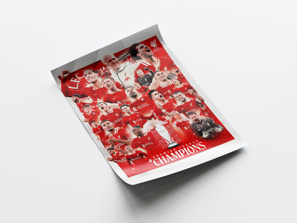 Liverpool 'Premier League Champions 24/25' Poster