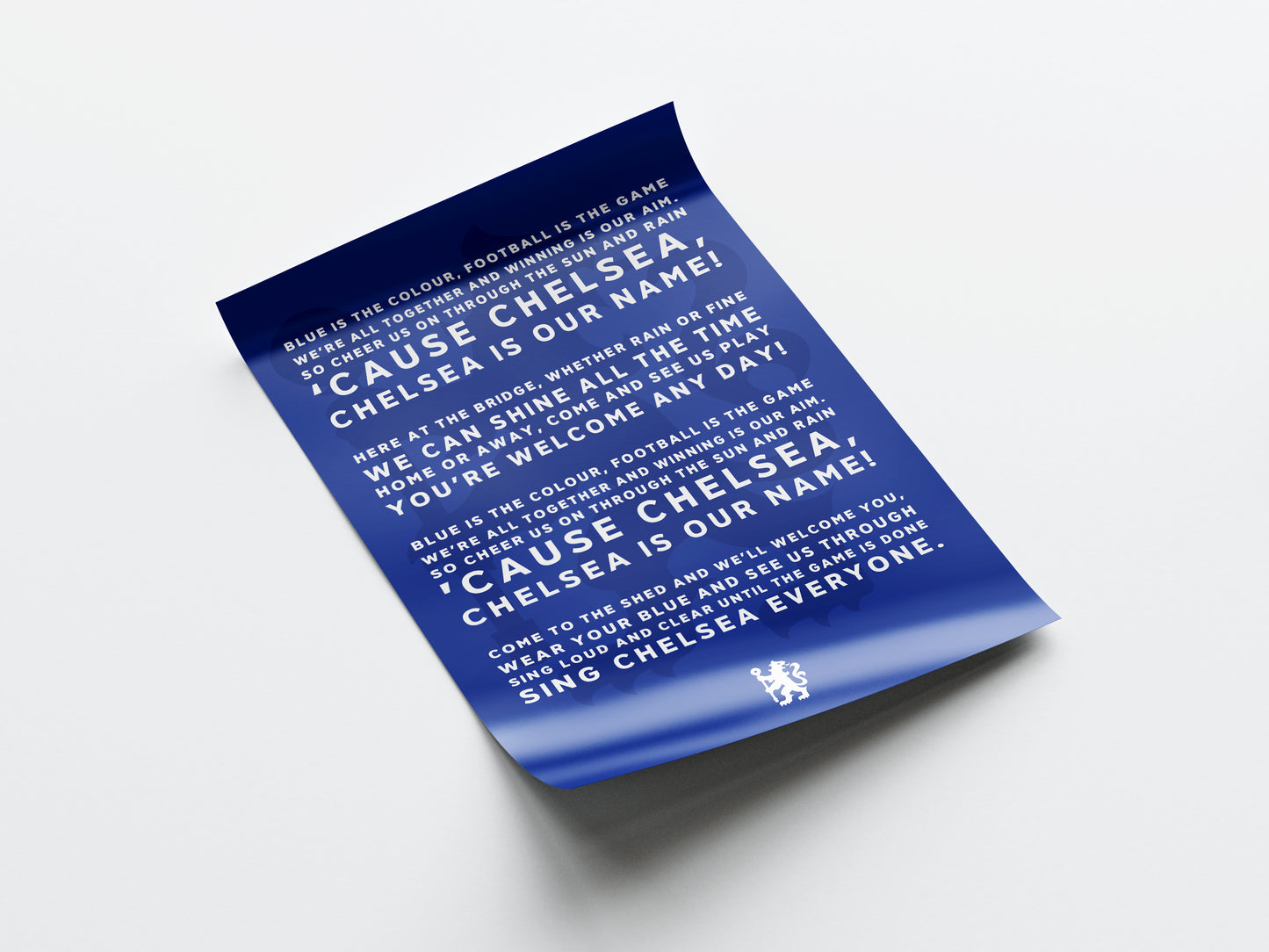 Chelsea Chant 'Blue Is The Colour' Poster