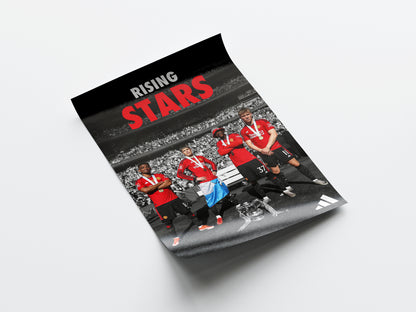 Manchester United 'Rising Stars' Poster