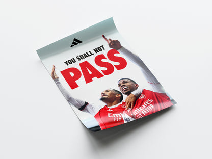 Saliba & Gabriel 'You Shall Not Pass' Poster