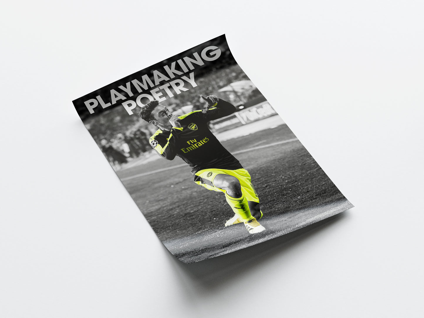 Mesut Ozil 'Playmaking Poetry' Poster