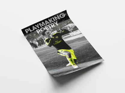 Mesut Ozil 'Playmaking Poetry' Poster