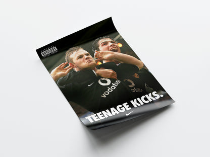 Manchester United 'Teenage Kicks' Poster