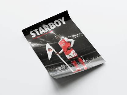 Bukayo Saka 'Starboy' Poster