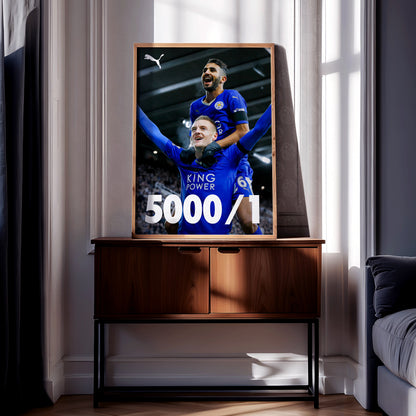 Leicester City '5000/1' Poster