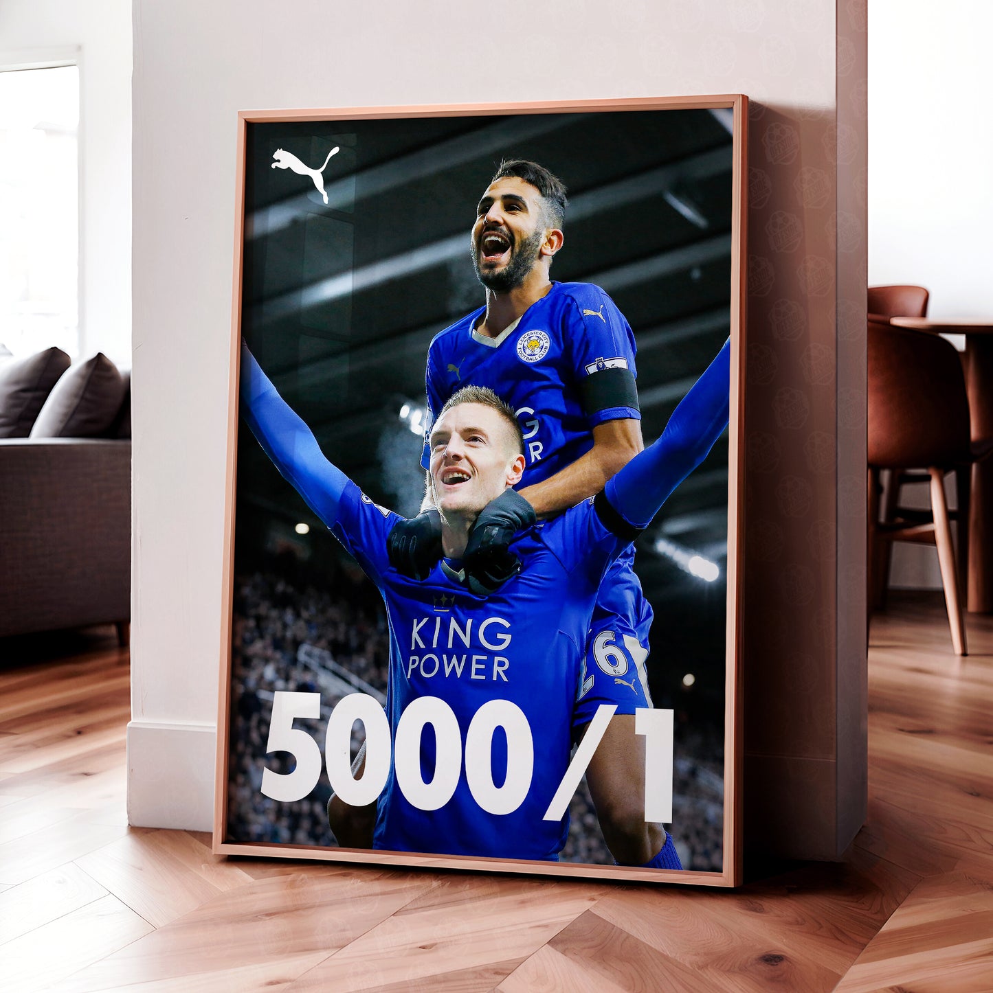 Leicester City '5000/1' Poster