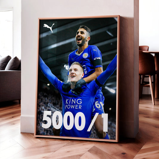 Leicester City '5000/1' Poster