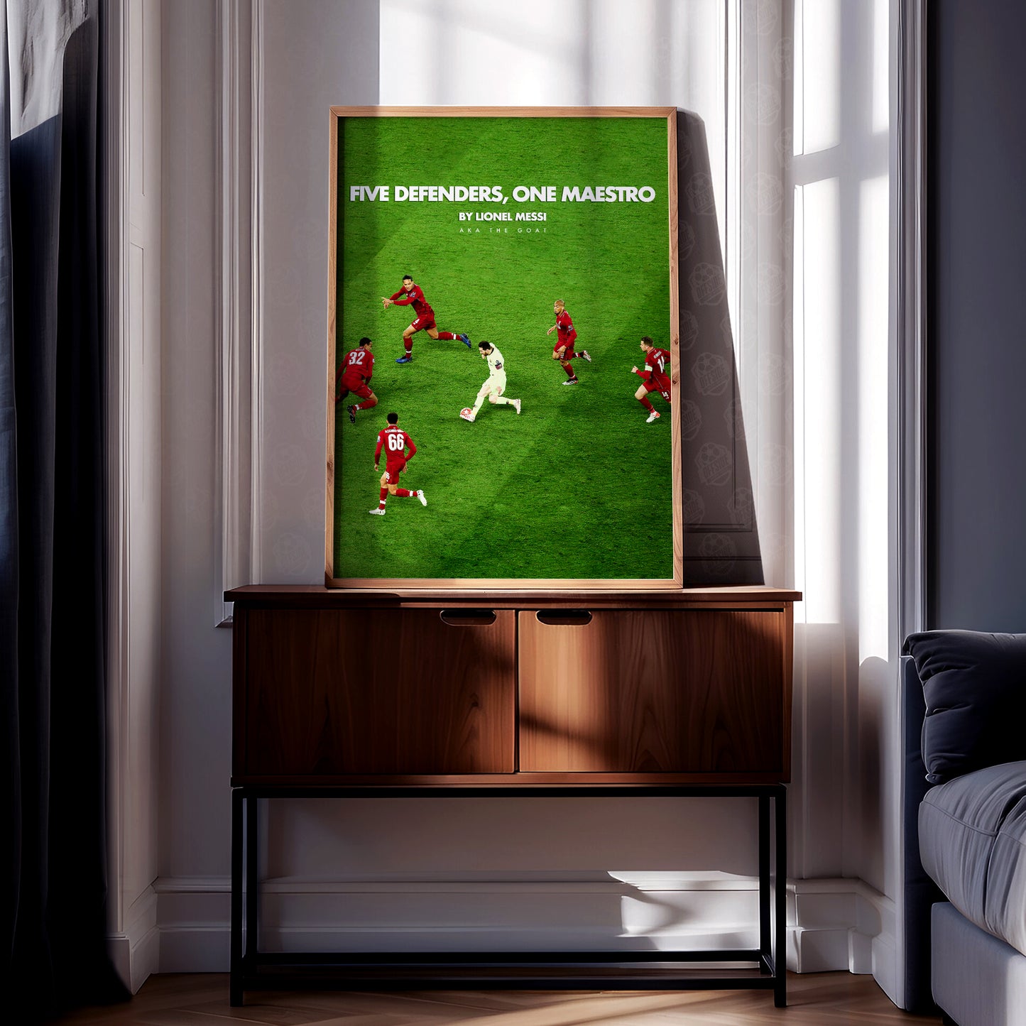 Lionel Messi '5 Defenders, 1 Maestro' Poster