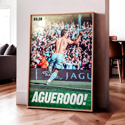 Manchester City 'Aguerooo' Poster
