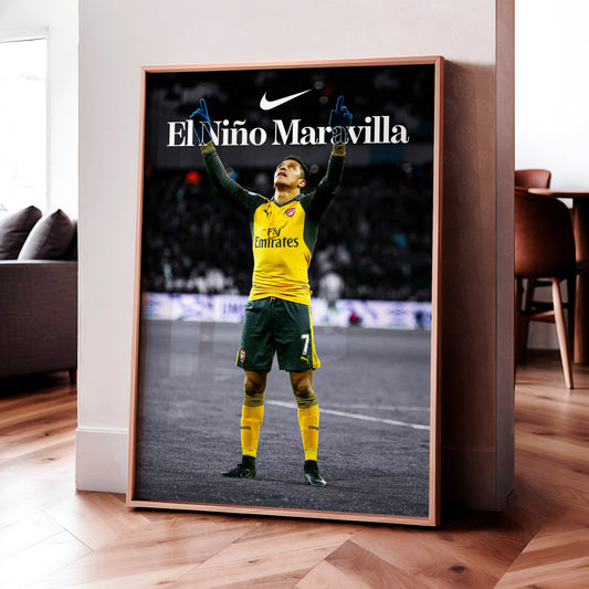 Alexis Sanchez 'El Nino Maravilla' Poster