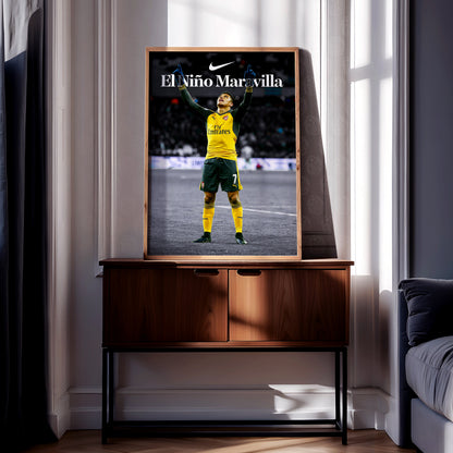 Alexis Sanchez 'El Nino Maravilla' Poster