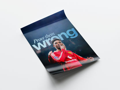 Amad Diallo 'Prove Them Wrong' Poster