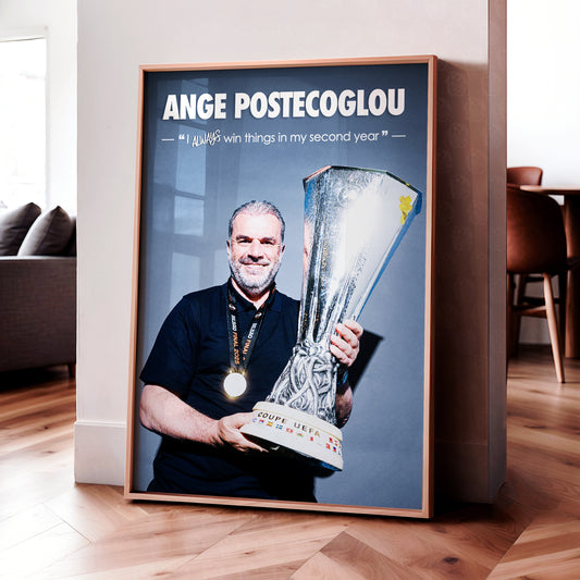 Ange Postecoglou 'Always Win' Poster