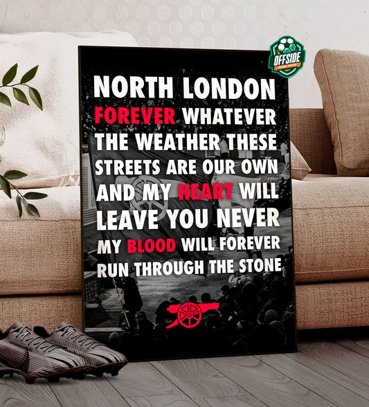 Arsenal 'North London Forever' Poster