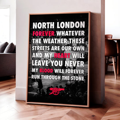 Arsenal 'North London Forever' Poster