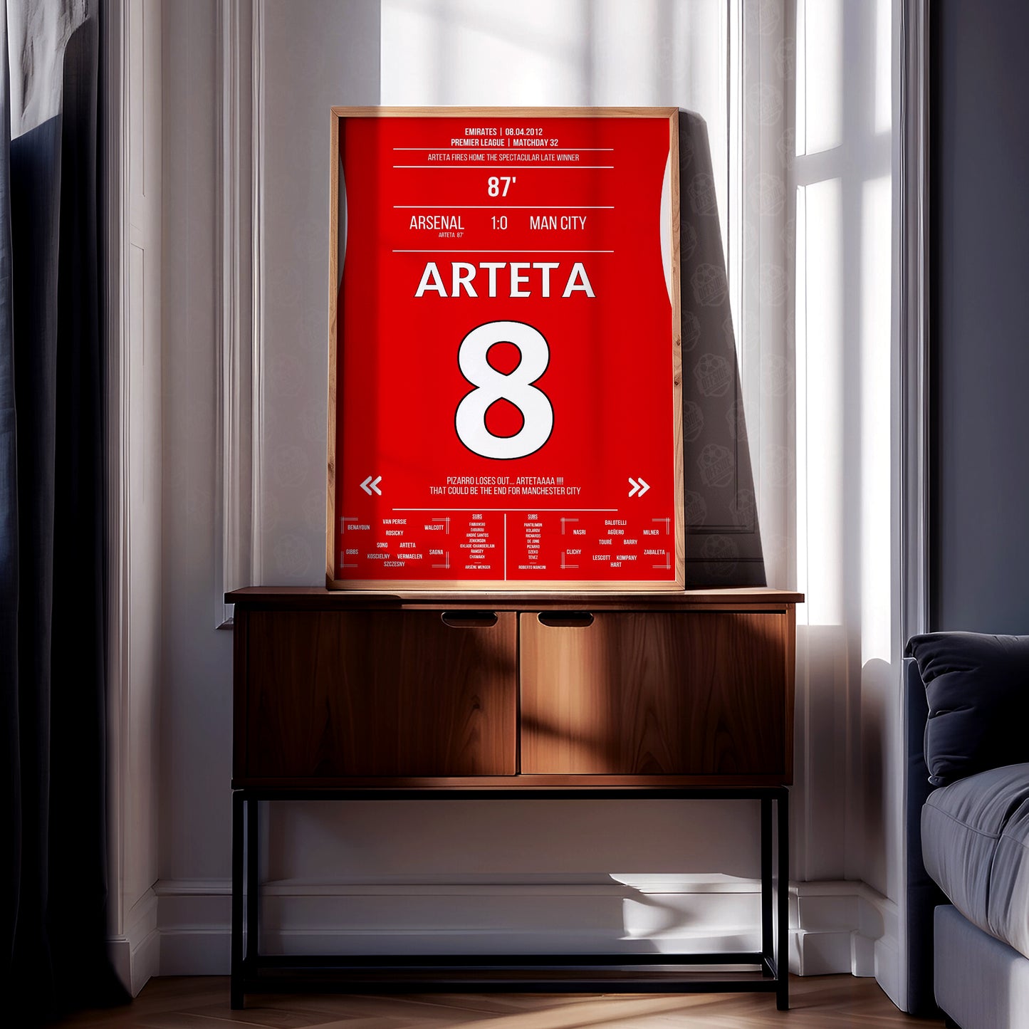 Mikel Arteta 'EPL Jersey' Poster