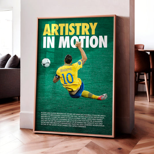 Zlatan Ibrahimovic 'Artistry In Motion' Poster