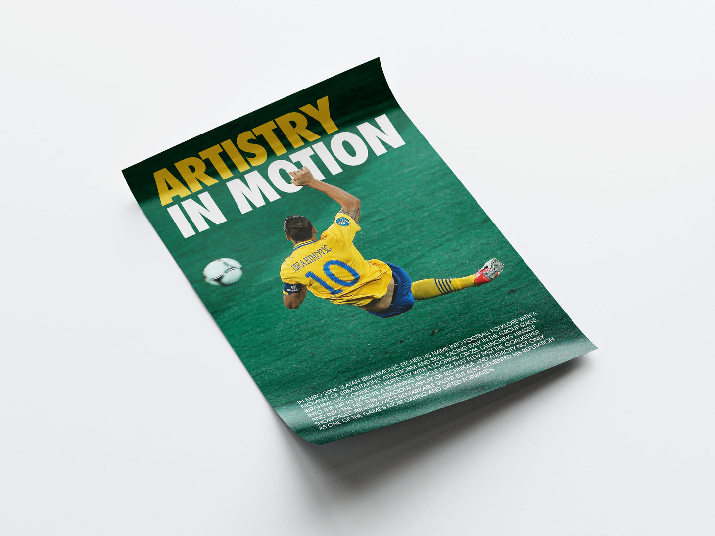 Zlatan Ibrahimovic 'Artistry In Motion' Poster