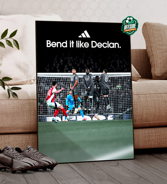 Declan Rice 'Bend It Like Declan' Poster