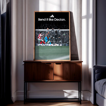 Declan Rice 'Bend It Like Declan' Poster