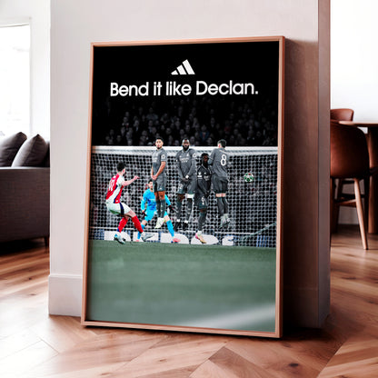 Declan Rice 'Bend It Like Declan' Poster