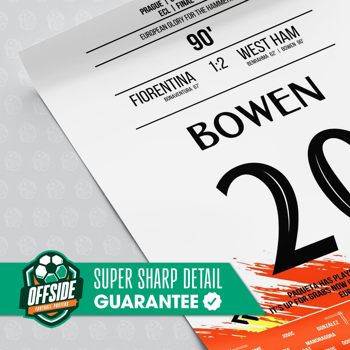 Jarrod Bowen 'ECL Final Jersey' Poster