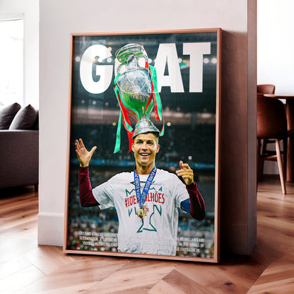 Cristiano Ronaldo 'GOAT' Poster