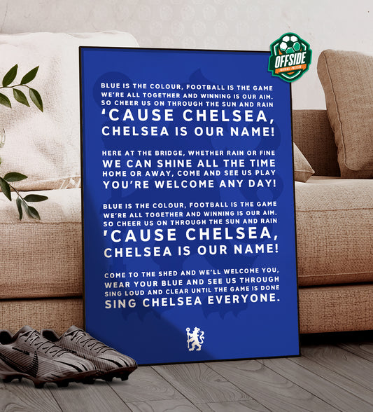 Chelsea Chant 'Blue Is The Colour' Poster