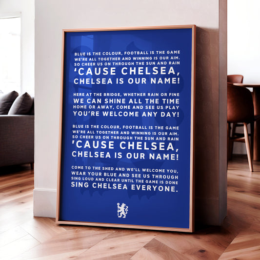 Chelsea Chant 'Blue Is The Colour' Poster
