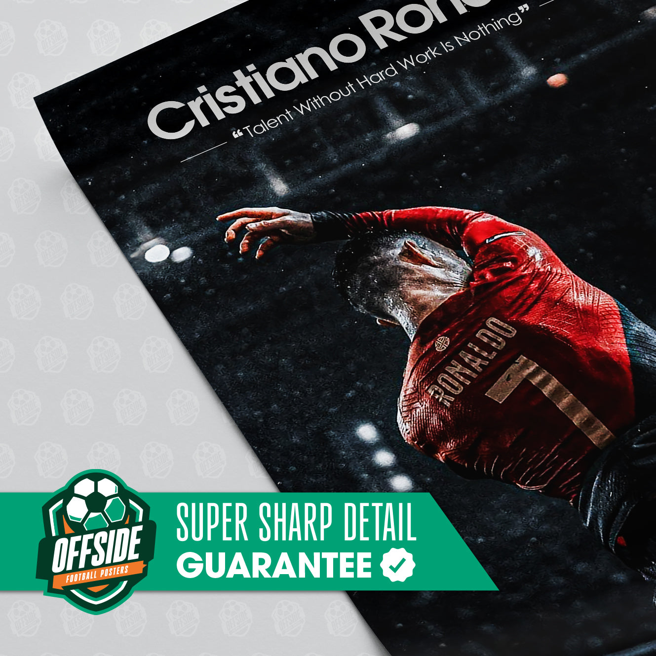 Cristiano Ronaldo 'Hard Work' Poster