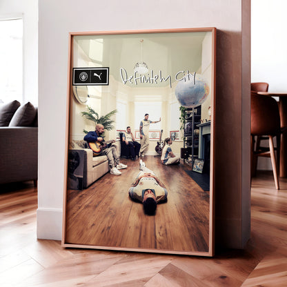 Manchester City 'Definitely City' Poster