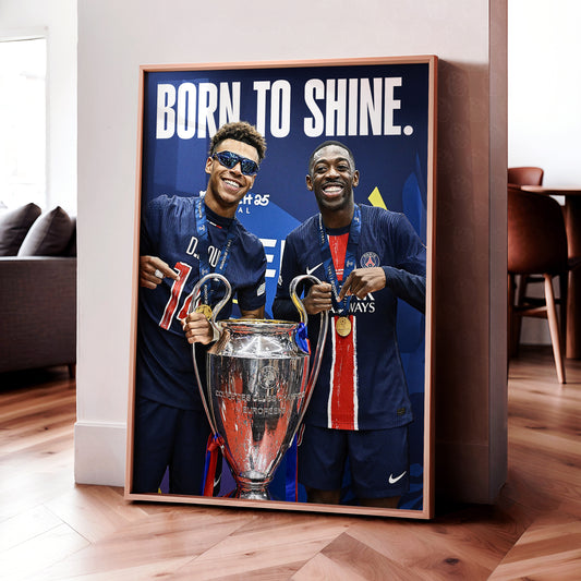 Desire Doue & Ousmane Dembele 'Born To Shine' Poster