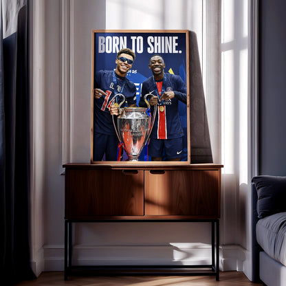 Desire Doue & Ousmane Dembele 'Born To Shine' Poster