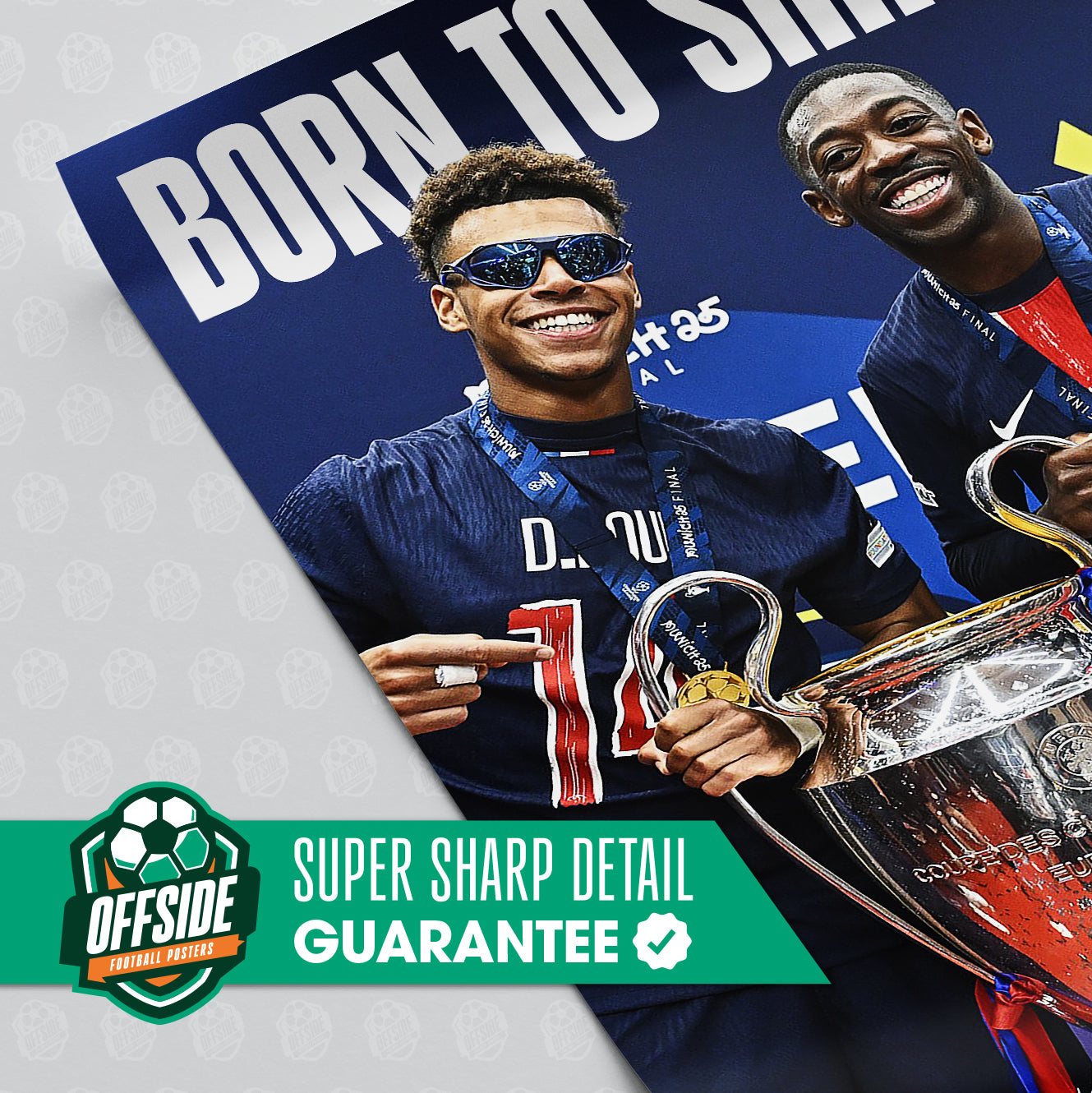 Desire Doue & Ousmane Dembele 'Born To Shine' Poster