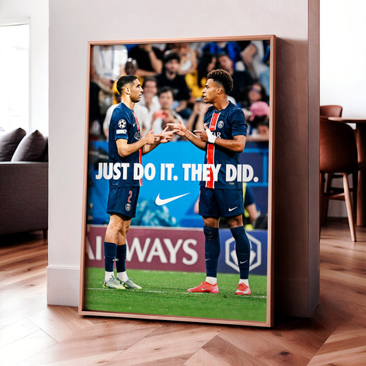 Desire Doue & Achraf Hakimi Poster