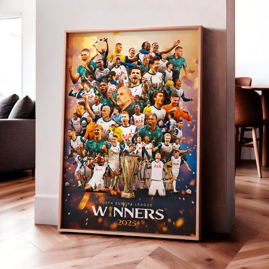 Spurs Europa League Winners Poster