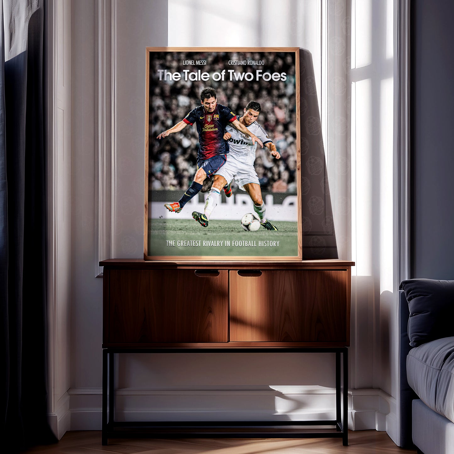 Messi & Ronaldo 'Foes' Poster