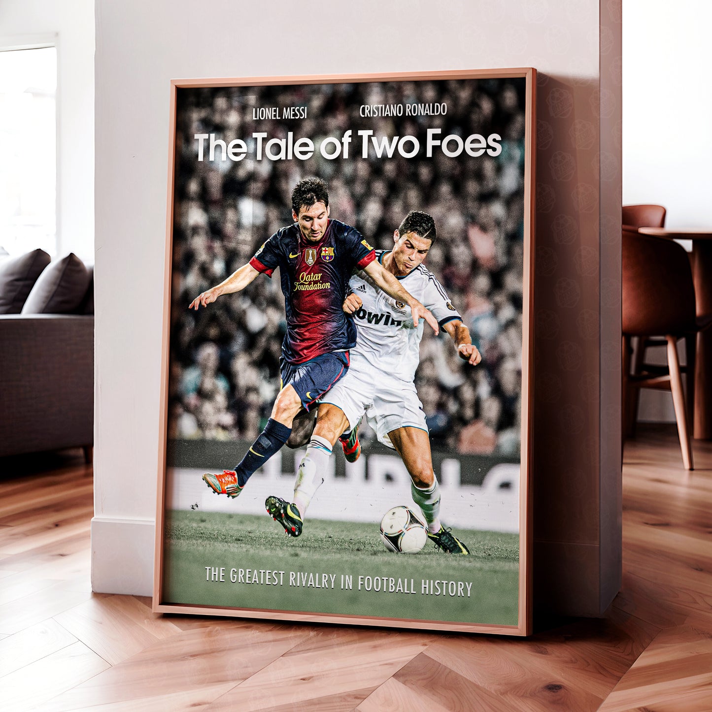 Messi & Ronaldo 'Foes' Poster